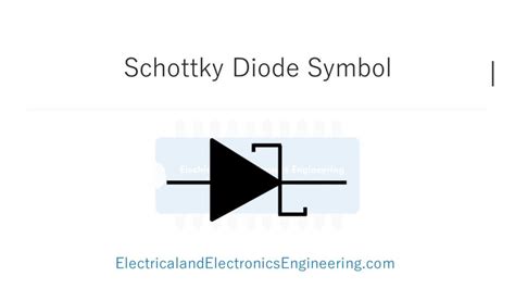 Schottky Diode Symbol - Electrical and Electronics Engineering