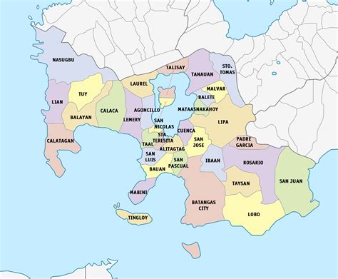 Province of Batangas Map