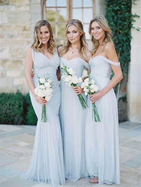 30 Bridesmaids' Dresses In All Shades Of Blue - Weddingomania