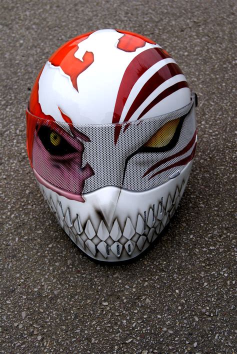 bleach hollow motorcycle helmet | Custom motorcycle helmets, Motorcycle ...