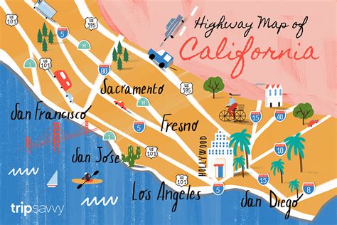 California Road Map - Highways and Major Routes