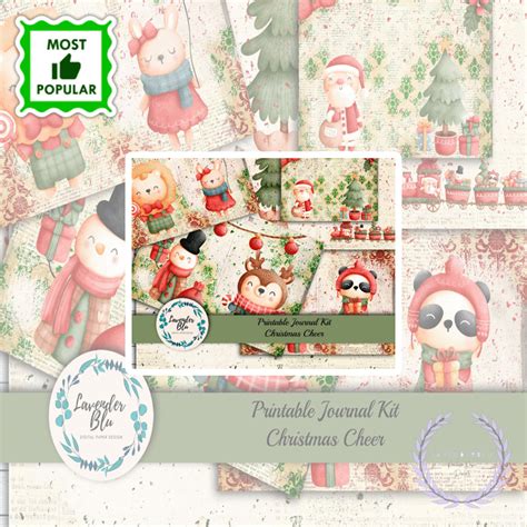 the christmas paper kit includes many different items