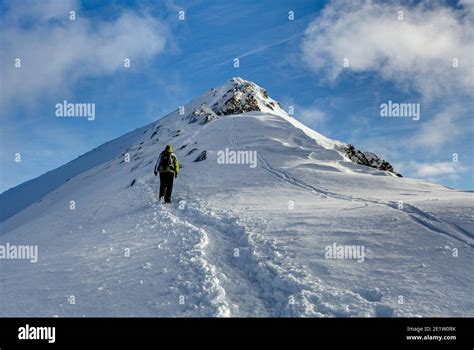 Winter mountain hiking, Tatry mountains, Poland Stock Photo - Alamy