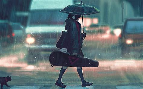 Skipping School On A Rainy Day – Lo Fi Poetry, Lofi Rain HD wallpaper ...