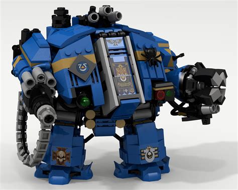 Ultramarines Dreadnought (With images) | Lego worlds, Cool lego, Lego creations