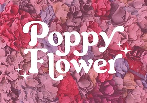 Poppy Flower Logo Design