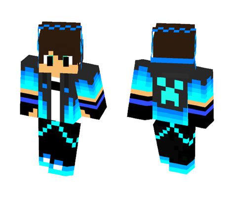 Download Blue Creeper Boy Minecraft Skin for Free. SuperMinecraftSkins