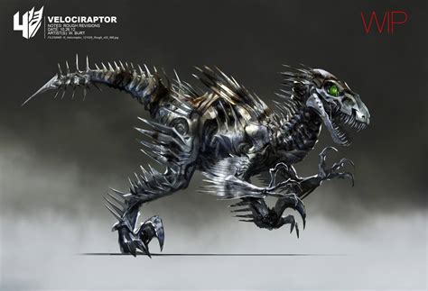 Transformers 4 Dinobots Concept Art By Wesley Burt