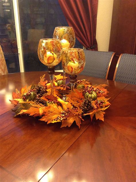 My Fall Centerpiece on my dining room table | Fall decor diy ...