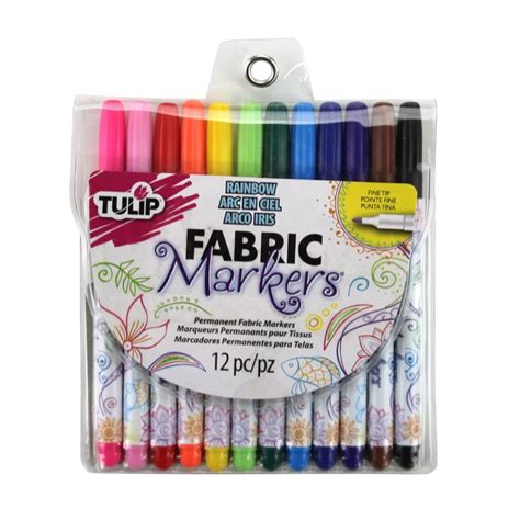 Tulip Fabric Markers 12 Pack - Stationery & Pens from Crafty Arts UK