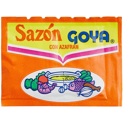 Goya 3.52 oz. Sazon with Saffron Seasoning Packets - 20/Box