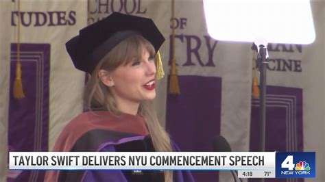 Taylor Swift Delivers NYU Commencement Speech – NBC New York