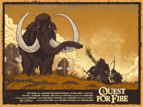 Quest for Fire - Screenprint Movie Poster on Behance