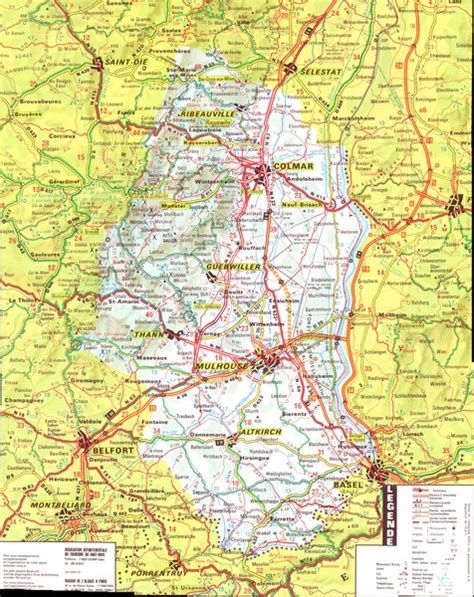 Alsace - Haut Rhin Map - alsace fr • mappery