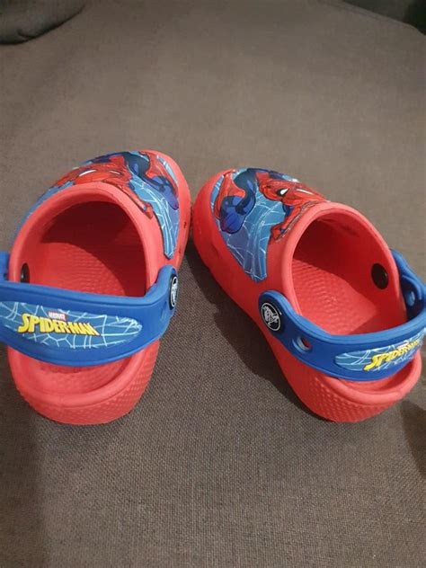 Authentic Crocs Spiderman Lightup, Babies & Kids, Babies & Kids Fashion ...