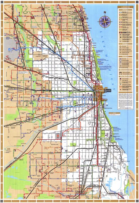 Chicago Train Map - Chicago Illinois • mappery