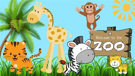 Animals At Zoo For Kids