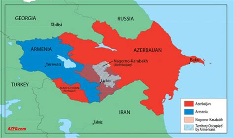 Map Of Armenia And Neighboring Countries