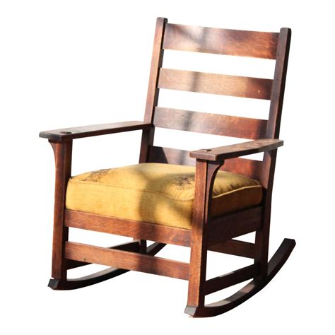 1900s Antique L & Jg Stickley Rocking Chair | Chairish