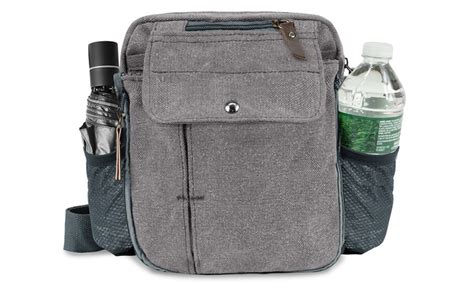 Multi-Functional Canvas Purse Bag with Bottle Holder - 5 Colors | Groupon