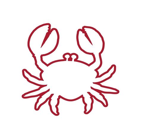 Crab Outline Clipart Birthday