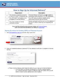 How to Sign Up for Informed Delivery - USPS / how-to-sign-up-for-informed-delivery-usps.pdf ...