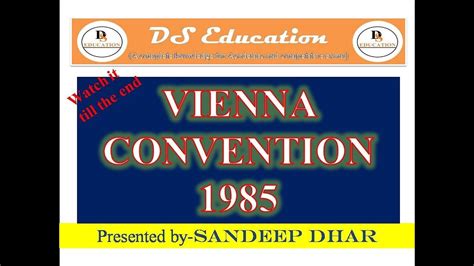 Vienna Convention || 1985 || UNO Conference || Important MCQ,GK - YouTube