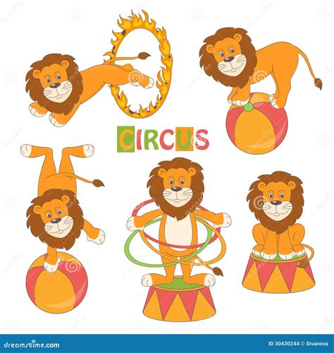 Circus Lion Cartoon Royalty-Free Illustration | CartoonDealer.com #84138882