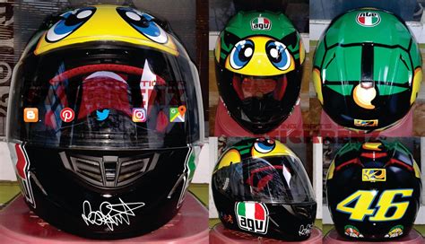 STICKRENZ: Helmet Replica - AGV Valentino Rossi Sticker