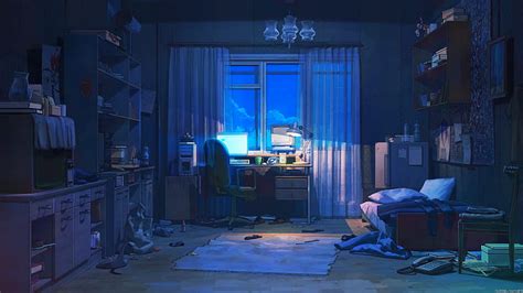 HD wallpaper: anime, room, interior, dark, Everlasting Summer, Arseniy ...