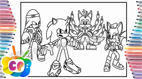 sonic prime coloring page pdf ready for download