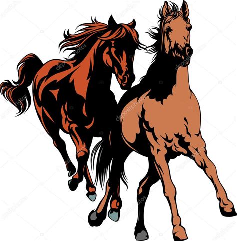 Caballos salvajes Vector de stock por ©pepeemilio2 37100925