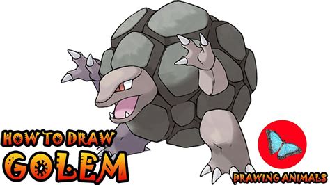 How To Draw Golem Pokemon | Drawing Animals - YouTube