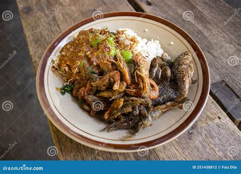 Nasi Pecel or Sego Pecel is Traditional Javanese Rice Dish of Steamed ...