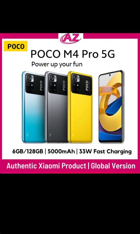 Xiaomi Poco M4 Pro 5G 6GB/128GB (NFC) | 33W Fast Charging | 50MP Camera ...