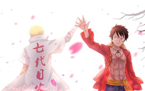 One Piece x Naruto: Luffy and Naruto HD Wallpaper by 千夜QYS3