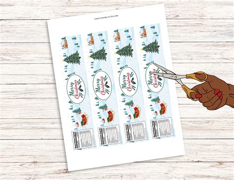 Christmas Water Bottle Labels Printable PDF - Etsy