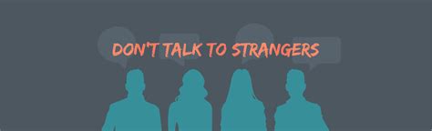 Don't Talk To Strangers - Conversation Salons