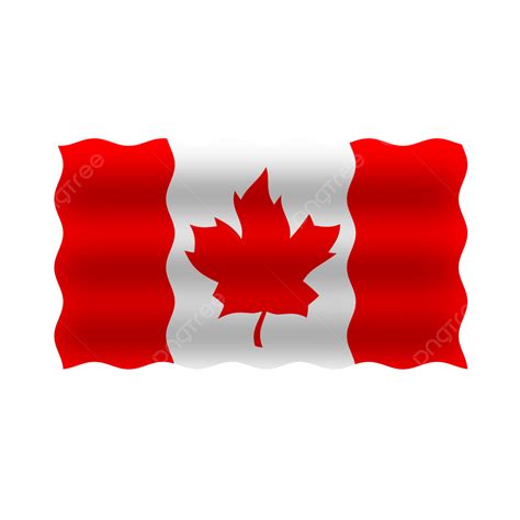 Canadian Flag Clipart Vector Canadian Flag Shining Wavy Realistic | The Best Porn Website