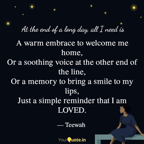 A warm embrace to welcome... | Quotes & Writings by Teewah | YourQuote