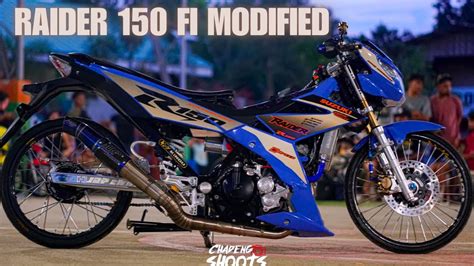 Raider 150 Fi Modified Blue - YouTube