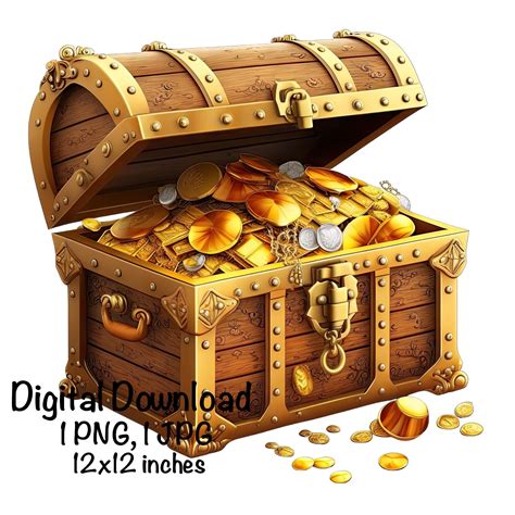 Treasure Chest Clipart Treasure Hunt PNG Pirate Digital Clip - Etsy ...