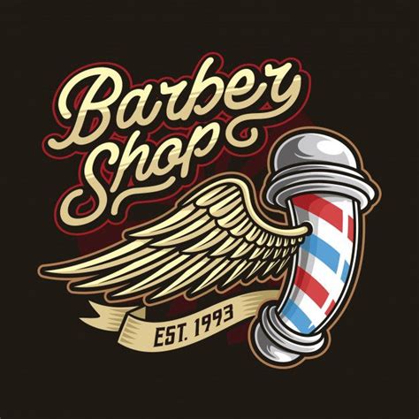 Modello Di Logo Di Barbiere | Barber logo, Barber shop, Barbershop design