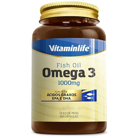 OMEGA 3 -1000mg - 120 CAPS - VITAMINLIFE na Nutri Fast Shop