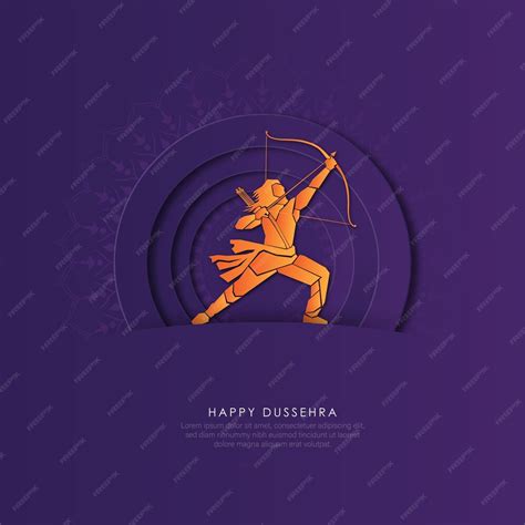 Premium Vector | Abstract illustration of dussehra. vector