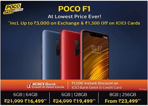 Xiaomi Poco F1 price slashed massively on Flipkart (~$237) - Gizmochina