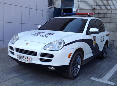 Porsche Cayenne police car in China - CarNewsChina.com