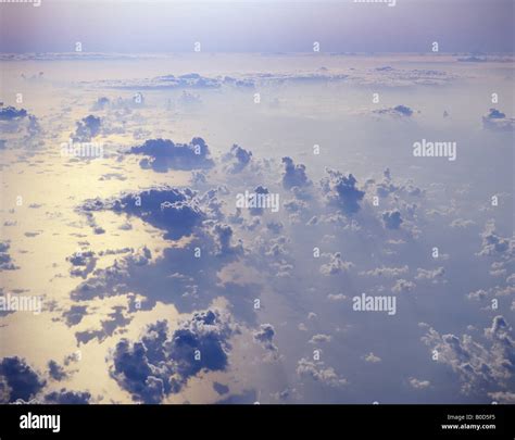 Aerial view of sea and clouds Stock Photo - Alamy