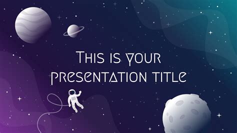 Galaxy Drawings. Free PowerPoint Template & Google Slides Theme