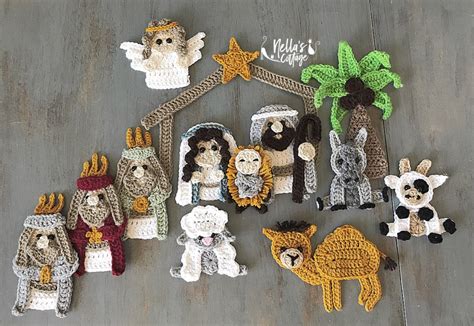 Crochet Pattern -INSTANT PDF DOWNLOAD - Nativity - Nativity Scene ...